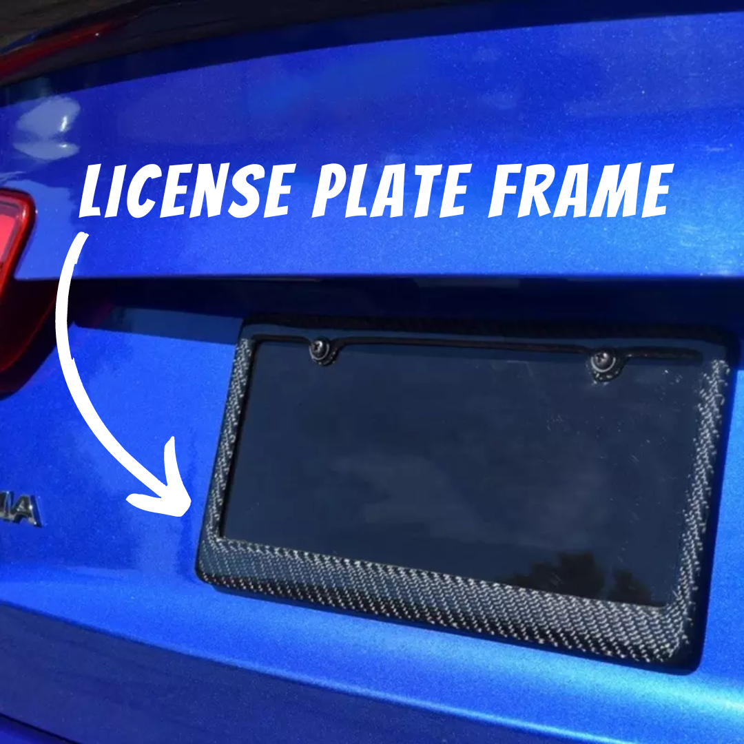 Carbon Fiber License Plate Frame - KOCF.com - Car Parts
