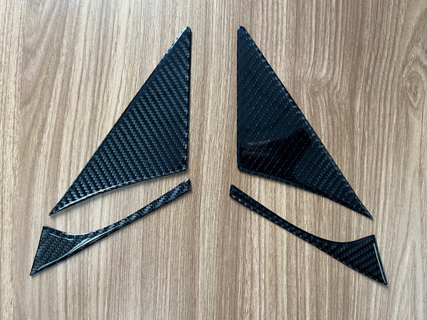 Supra A90 A91 2020-2023 Real Carbon Fiber A-pillar Decorative Stickers