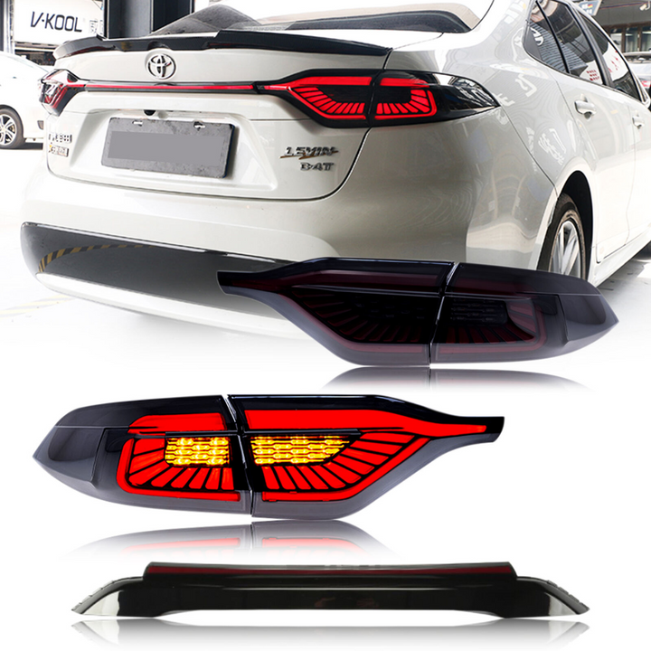 V2 Tail Lights 5 Piece Kit for 2020-2023 Toyota Corolla Sedan