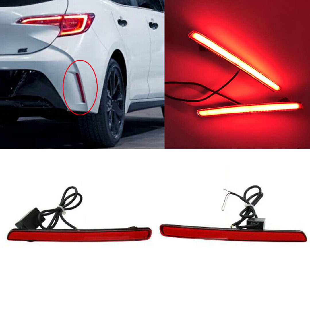 Rear Bumper LED Reflector Brake & Turn Signals for 2020-2023 Toyota Corolla Hatchback - VIP Price