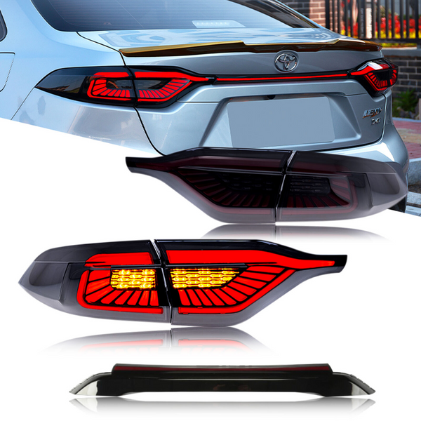 V2 Tail Lights 5 Piece Kit for 2020-2023 Toyota Corolla Sedan