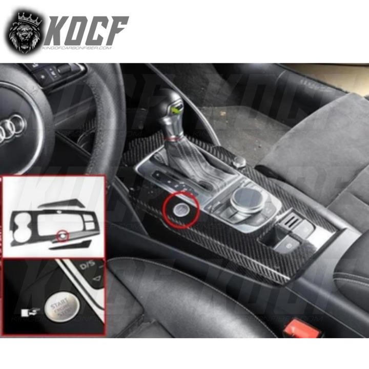 Audi Gear Shift Panel | Audi Car Accessories | King Of Carbon Fiber