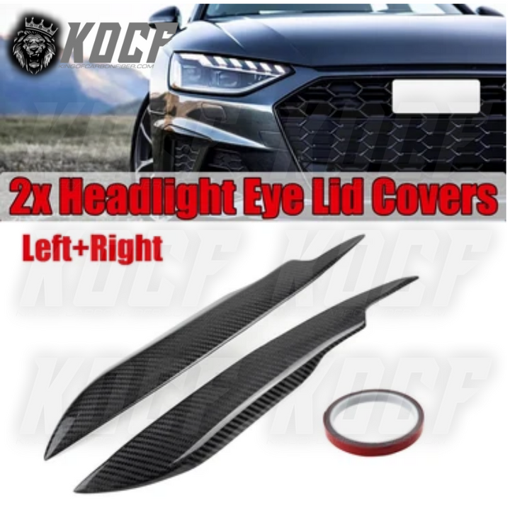 Audi A4 Carbon Fiber Eyelids | Car Eyelids | King Of Carbon Fiber