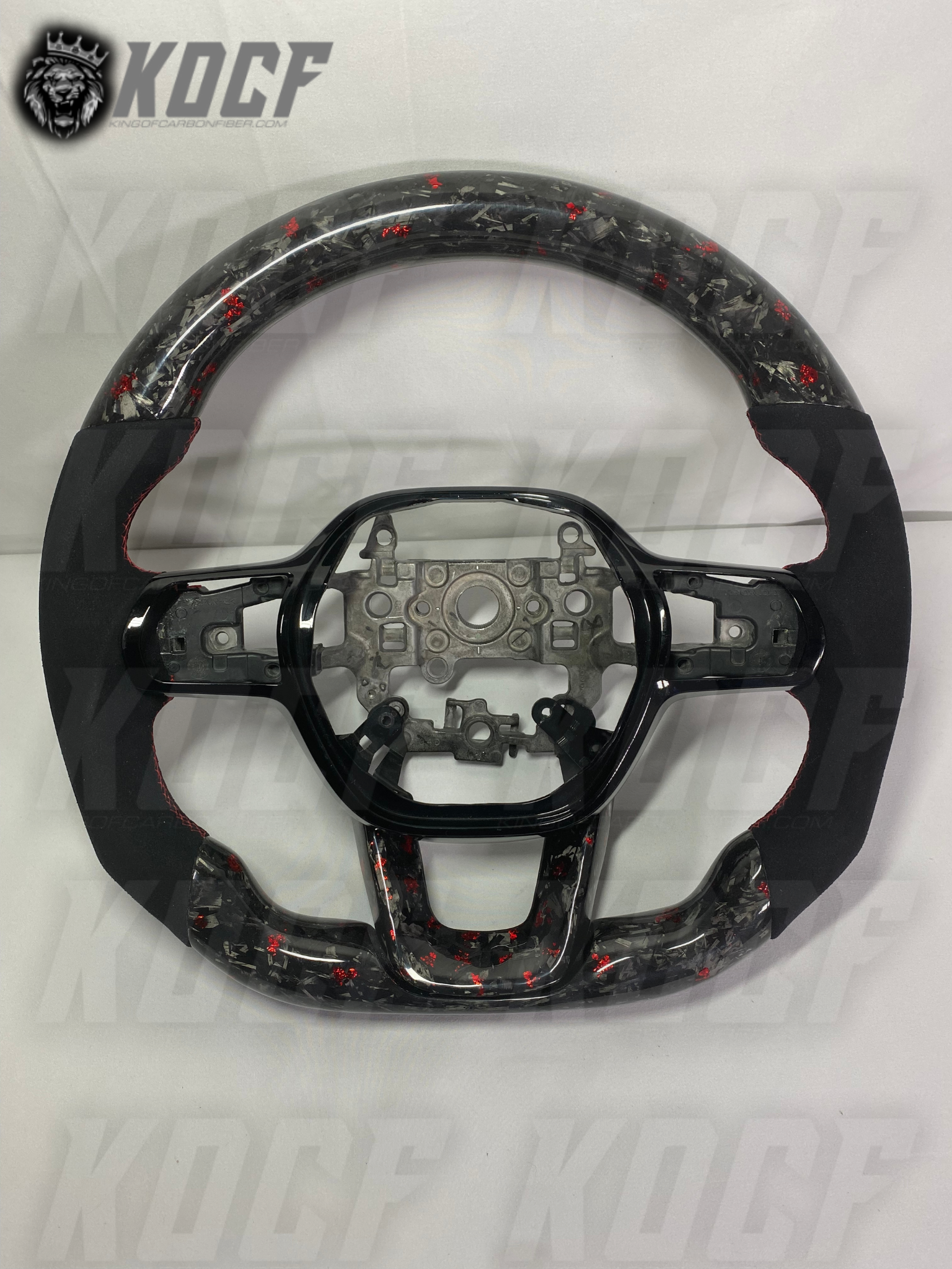 2022+ 11th Gen Civic Steering Wheel 11Gen Compatible  (Customizable) Real Carbon Fiber - KOCF.com - Car Parts