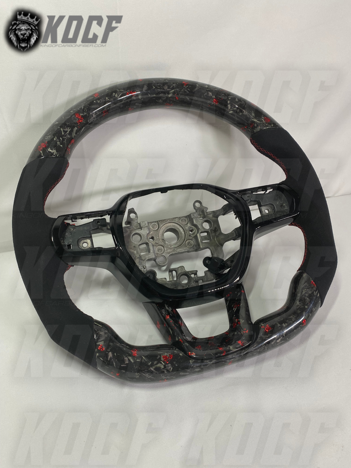 2022+ 11th Gen Civic Steering Wheel 11Gen Compatible  (Customizable) Real Carbon Fiber - KOCF.com - Car Parts