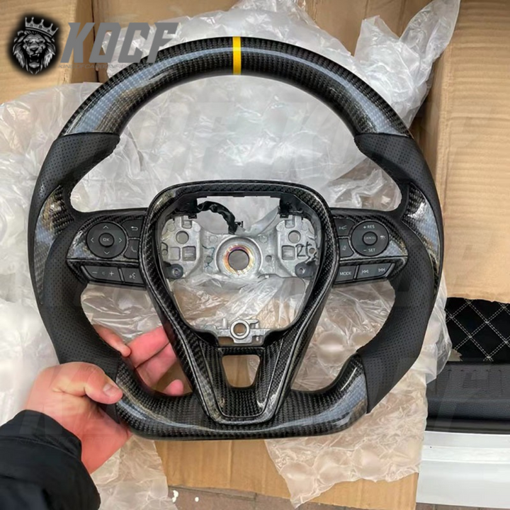 Toyota Corolla/Rav4 Compatible Real Carbon Fiber Steering Wheel 2019-2022 Customizable - VIP Price