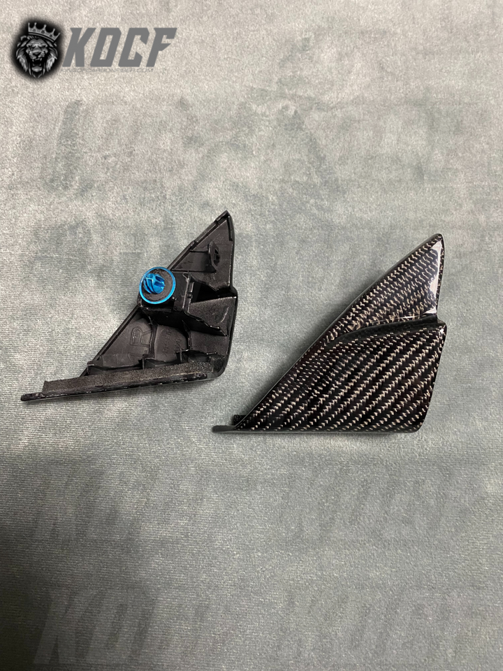 Interior Mirror Door Triangle Carbon Fiber 2018-2023 Toyota Camry Compatible - KOCF.com - Car Parts