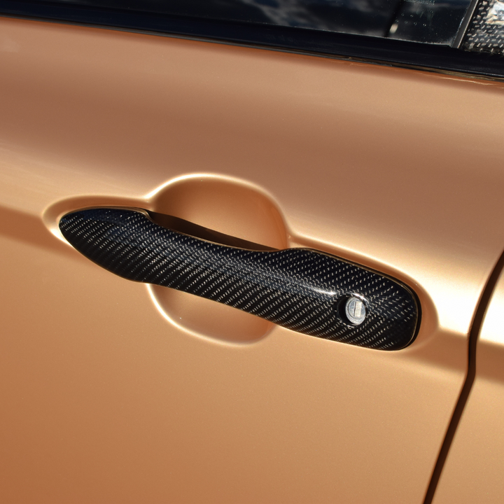 Door Handle Covers Compatible for Toyota Camry, Corolla e210, Avalon Real Carbon Fiber