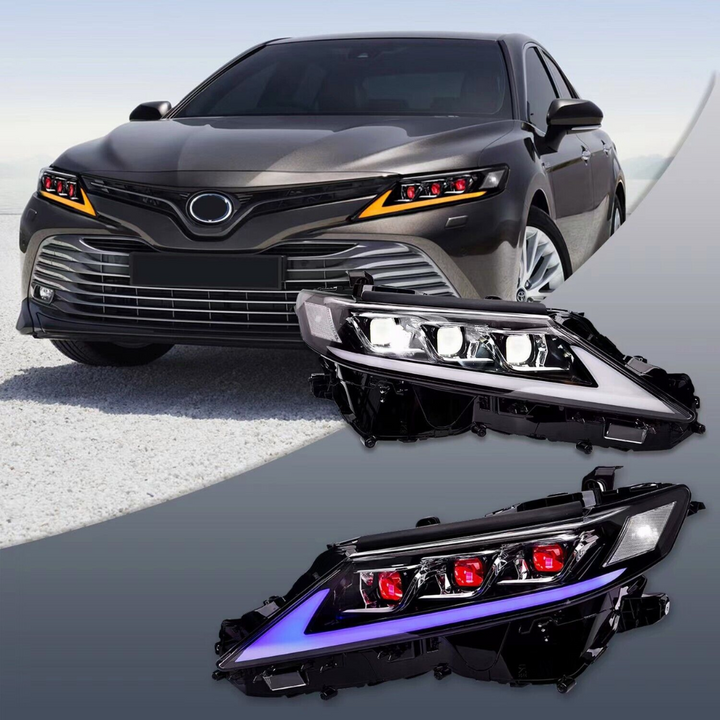 Lexus Style Triple or Double Beam Demon Headlights Compatible for 2018-2024 Toyota Camry