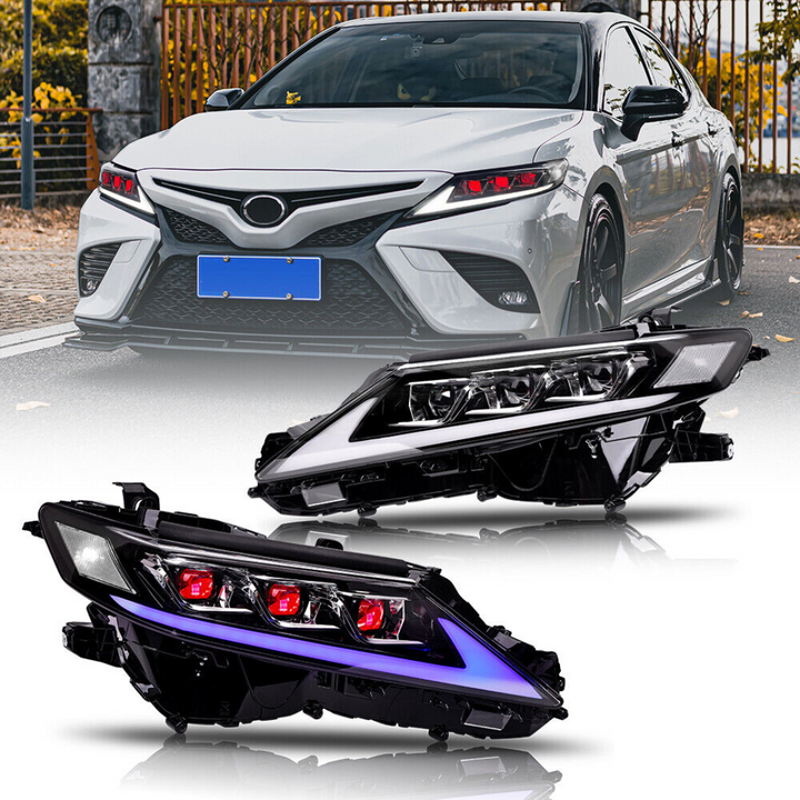 Lexus Style Triple or Double Beam Demon Headlights Compatible for 2018-2024 Toyota Camry