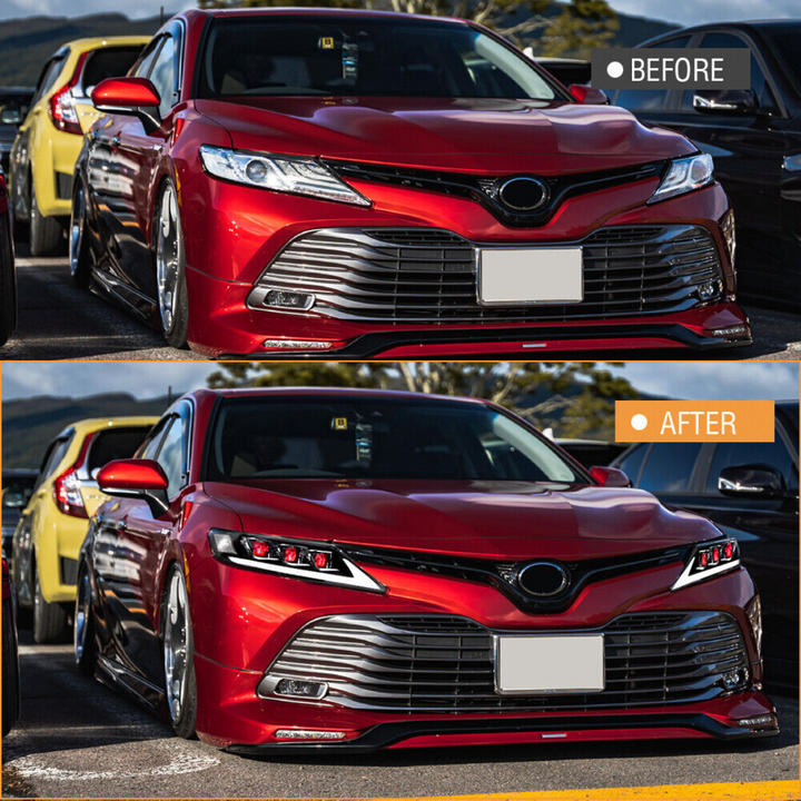 Lexus Style Triple or Double Beam Demon Headlights Compatible for 2018-2024 Toyota Camry