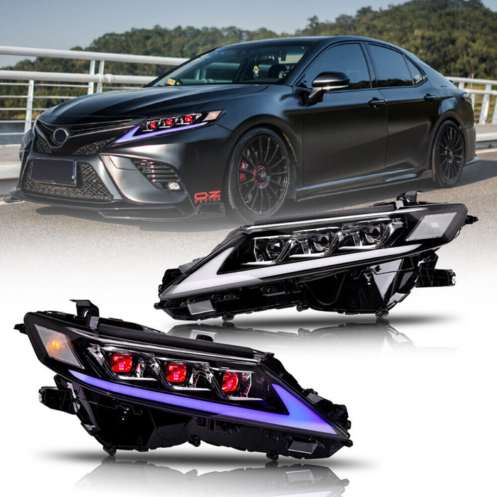 Lexus Style Triple or Double Beam Demon Headlights Compatible for 2018-2024 Toyota Camry