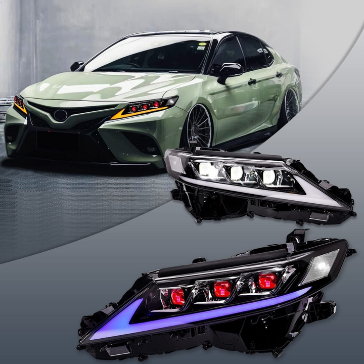 Lexus Style Triple or Double Beam Demon Headlights Compatible for 2018-2024 Toyota Camry