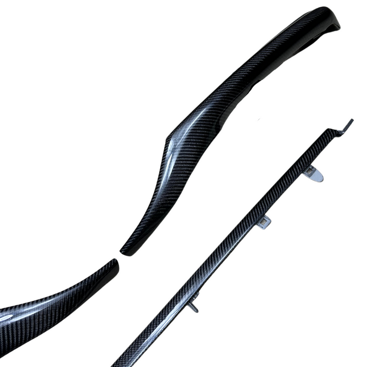 FULL BUNDLE Carbon Fiber or Gloss Black Bottom Bumper Trims Compatible for 2021-2024 Toyota Camry XSE & SE - VIP Price