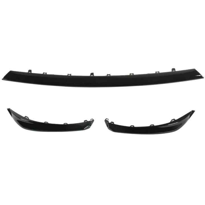 Carbon Fiber or Gloss Black Bottom Bumper Trims Compatible for 2018-2020 Toyota Camry XSE & SE