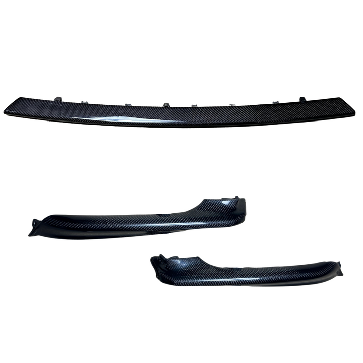 Carbon Fiber or Gloss Black Bottom Bumper Trims Compatible for 2018-2020 Toyota Camry XSE & SE - VIP Price