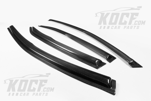 Window Visors Rain Guards Real Carbon Fiber Compatible for 2018-2024 Toyota Camry