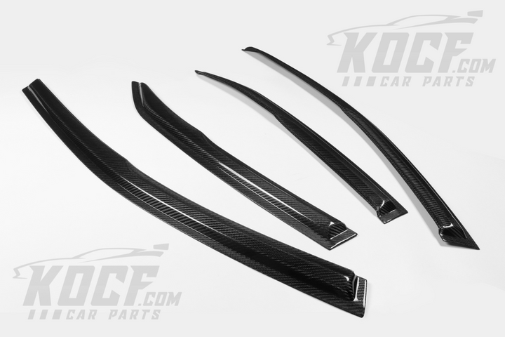 Window Visors Rain Guards Real Carbon Fiber Compatible for 2018-2024 Toyota Camry - VIP Price