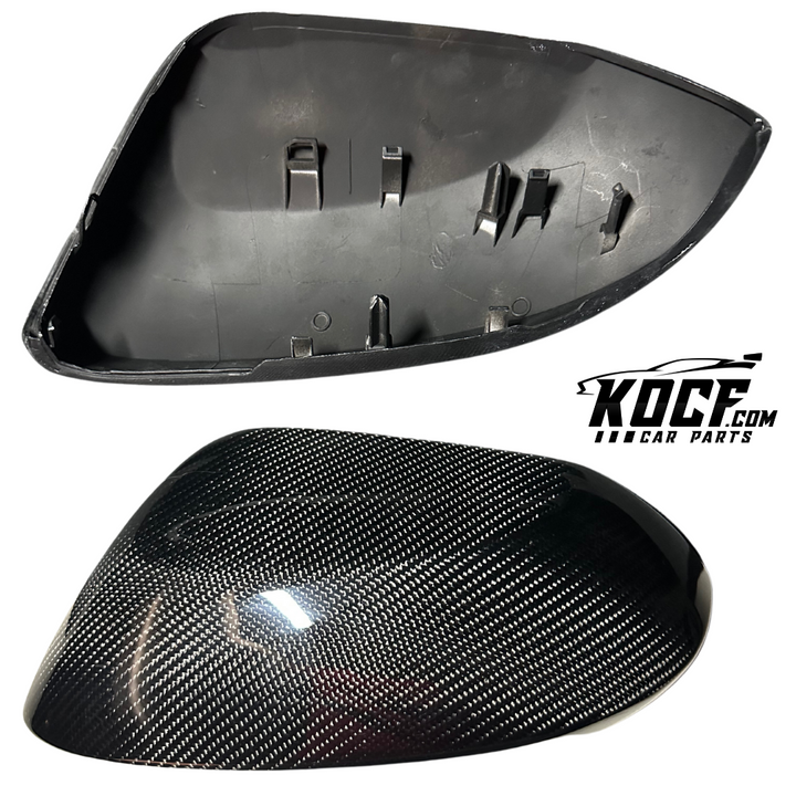 Carbon Fiber Mirror Caps / Triangle Corners Replacements Compatible for e210 2019-2023 Toyota Corolla