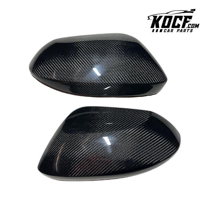 Carbon Fiber Mirror Caps / Triangle Corners Replacements Compatible for e210 2019-2023 Toyota Corolla