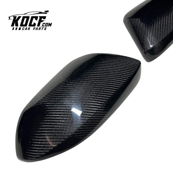 Carbon Fiber Mirror Caps / Triangle Corners Replacements Compatible for e210 2019-2023 Toyota Corolla