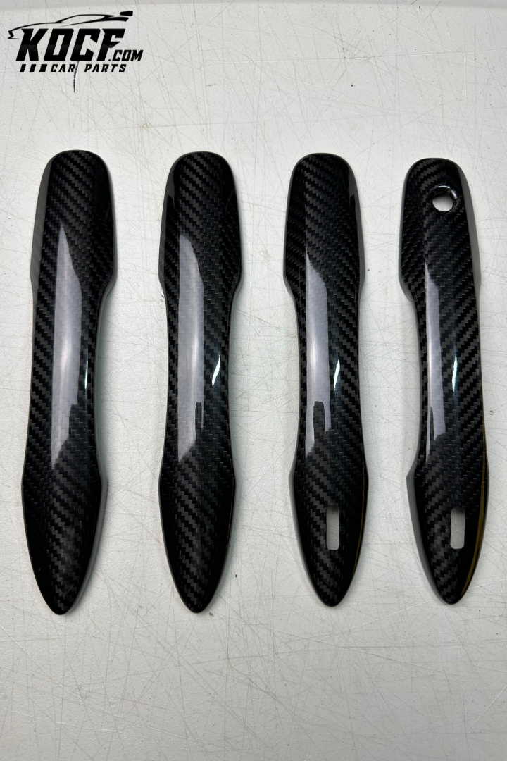 Door Handle Covers Compatible for Toyota Camry, Corolla e210, Avalon Real Carbon Fiber - VIP Price