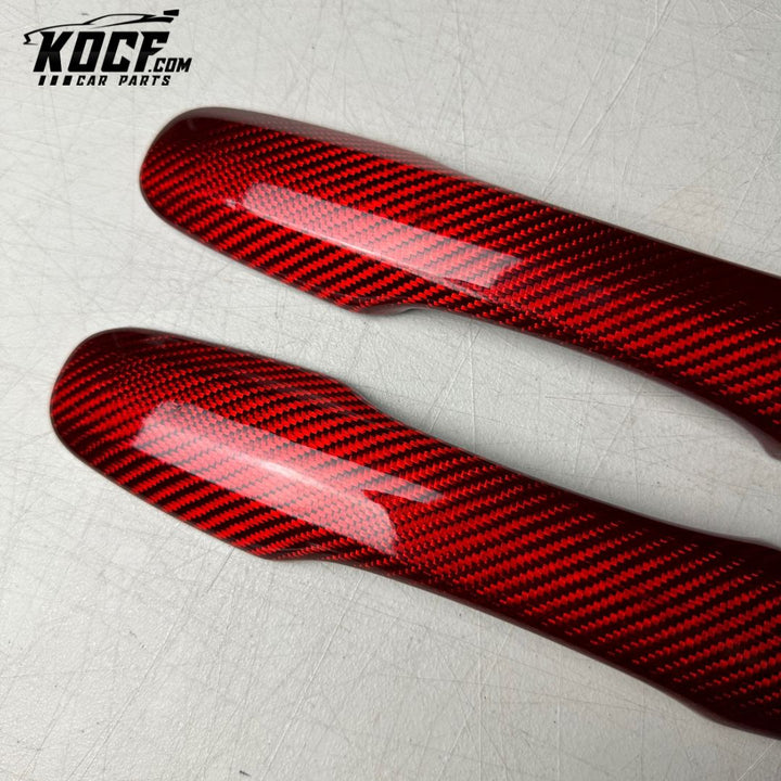 Door Handle Covers Compatible for Toyota Camry, Corolla e210, Avalon Real Carbon Fiber - VIP Price