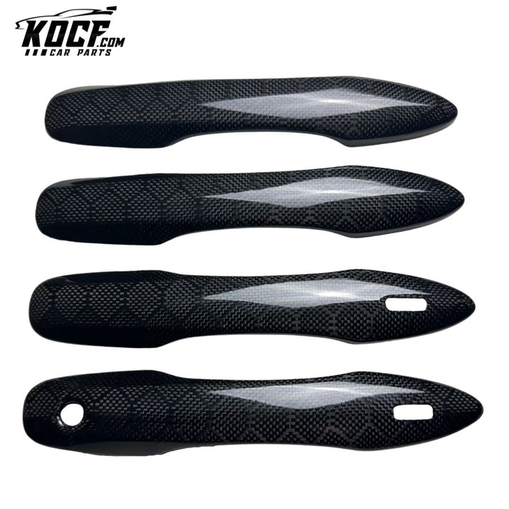 Door Handle Covers Compatible for Toyota Camry, Corolla e210, Avalon Real Carbon Fiber