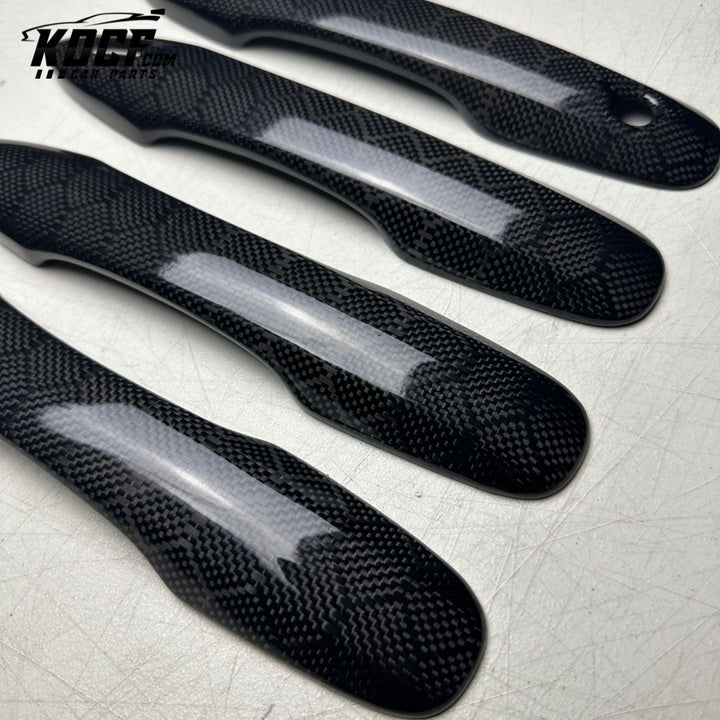 Door Handle Covers Compatible for Toyota Camry, Corolla e210, Avalon Real Carbon Fiber