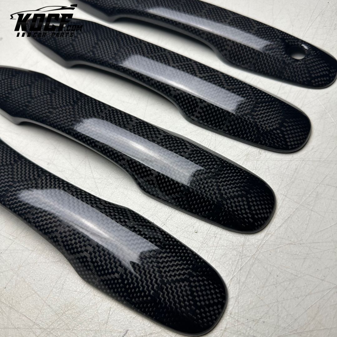 Door Handle Covers Compatible for Toyota Camry, Corolla e210, Avalon Real Carbon Fiber - VIP Price