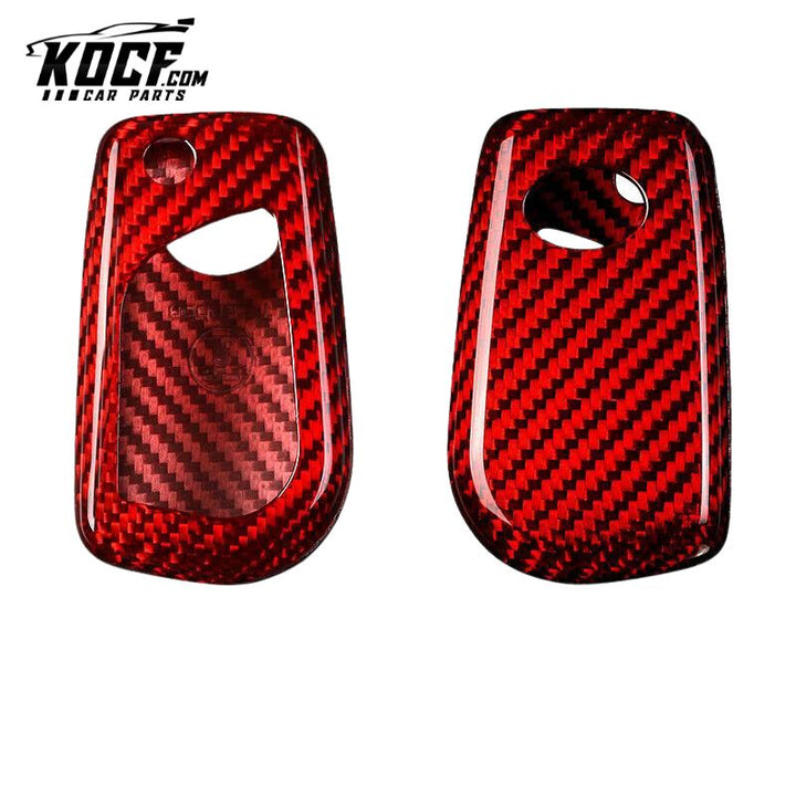 Key Fob Cover for 2018-2024 Toyota Camry Compatible Real Carbon Fiber