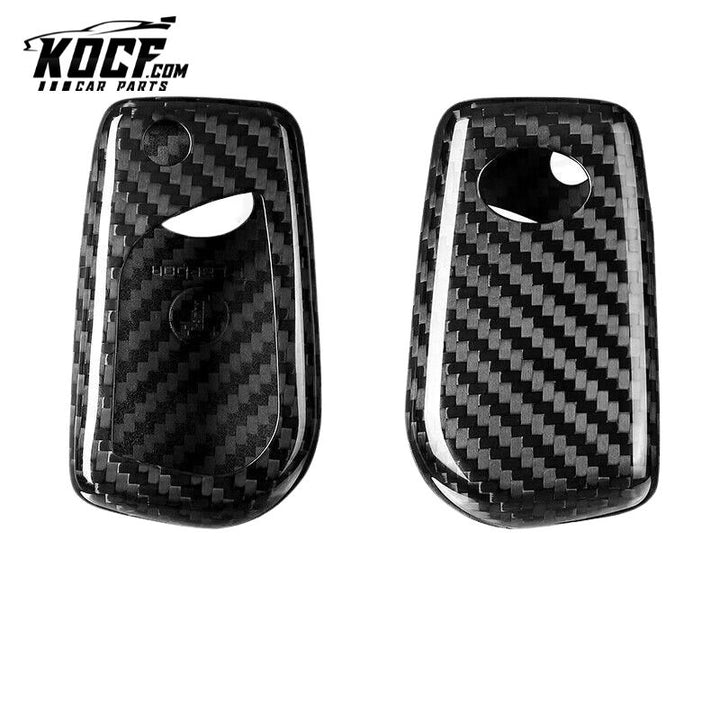 Key Fob Cover for 2018-2024 Toyota Camry Compatible Real Carbon Fiber