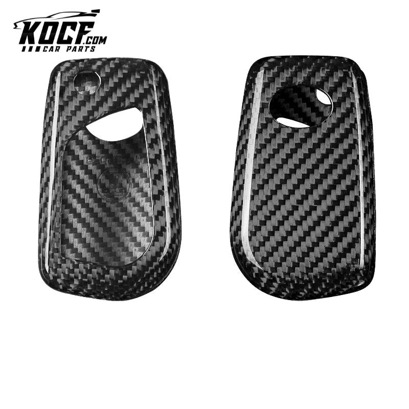 Key Fob Cover for 2018-2024 Toyota Camry Compatible Real Carbon Fiber - VIP Price