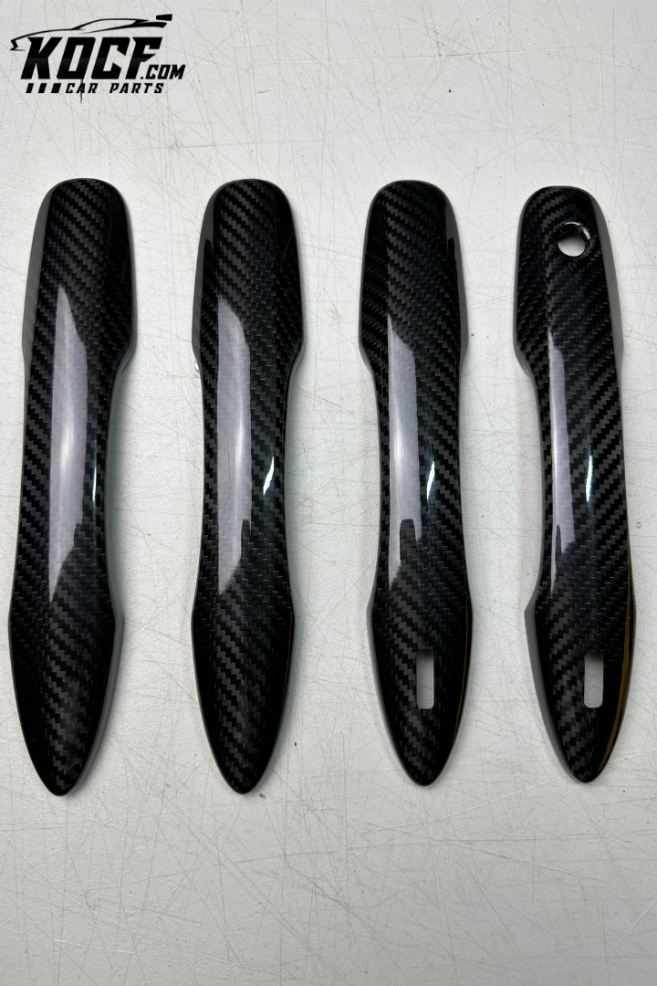 Door Handle Covers Compatible for Toyota Camry, Corolla e210, Avalon Real Carbon Fiber