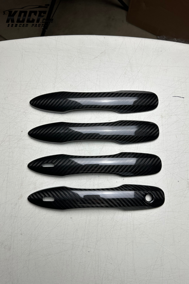 Door Handle Covers Compatible for Toyota Camry, Corolla e210, Avalon Real Carbon Fiber