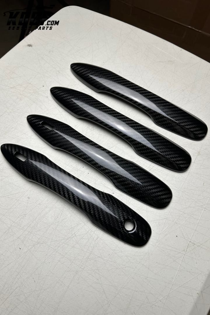 Door Handle Covers Compatible for Toyota Camry, Corolla e210, Avalon Real Carbon Fiber