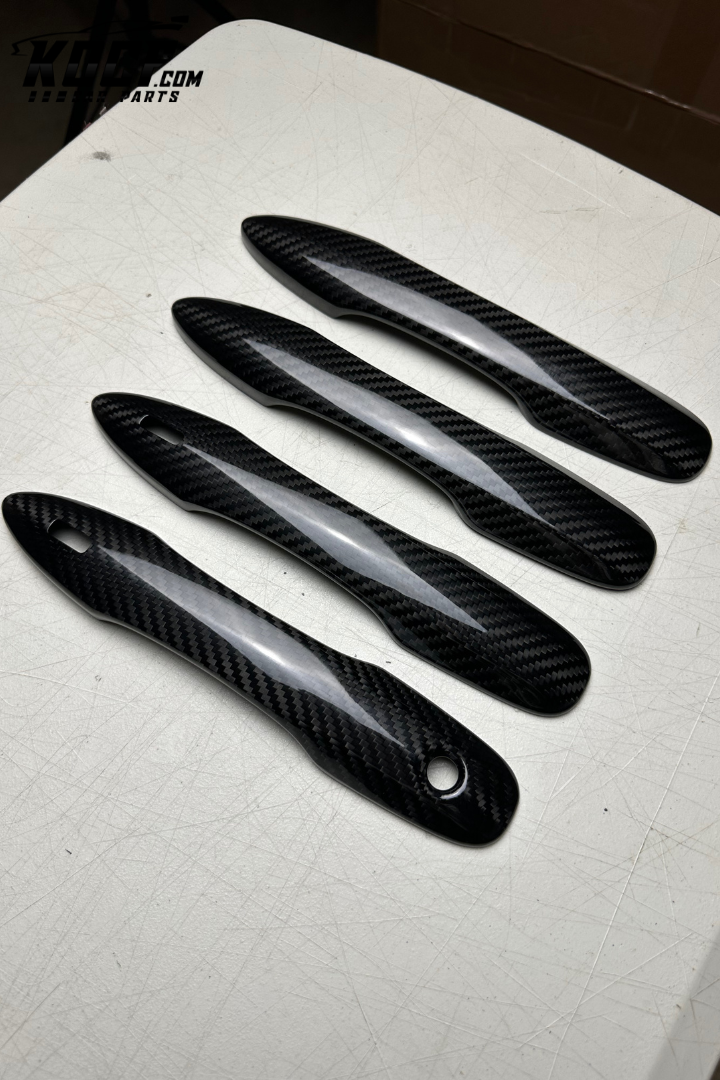 Door Handle Covers Compatible for Toyota Camry, Corolla e210, Avalon Real Carbon Fiber - VIP Price