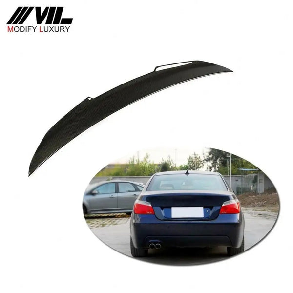 Carbon Fiber Rear Wing Spoiler for BMW E60 M5 525i 525xi 528i 530i 535i 545i 550i 2004-2009