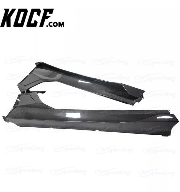 SVJ STYLE CARBON FIBER SIDE SKIRTS FOR 2011-2015 LAMBORGHINI AVENTADOR LP700-4 LP720 LP750