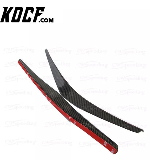 B STYLE CARBON FIBER FRONT BUMPER CANARDS SPLITTER FOR 2017 Alfa Romeo Giulia