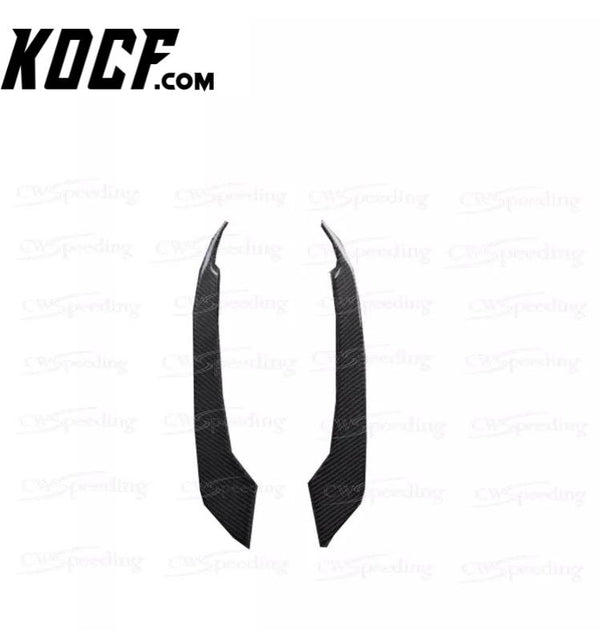 CA STYLE CARBON FIBER FRONT BUMPER CANARDS SPLITTER FOR 2015 2016 2017 FORD MUSTANG