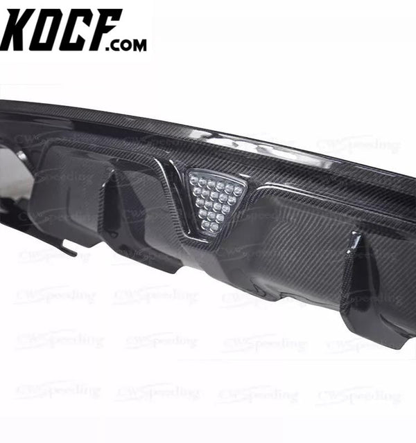 CB STYLE CARBON FIBER REAR BUMPER LIP REAR DIFFUSER (T-4)FOR FORD MUSTANG BODY KIT