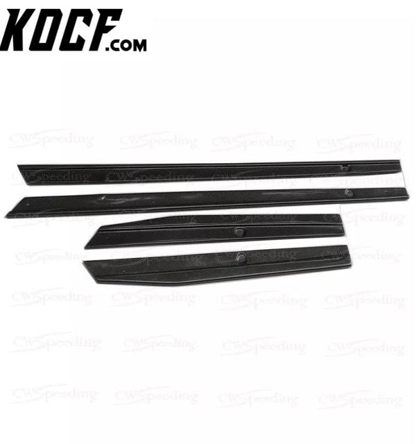 A STYLE CARBON FIBER SIDE SKIRTS FOR 2015-2017 FORD MUSTANG BODY KIT