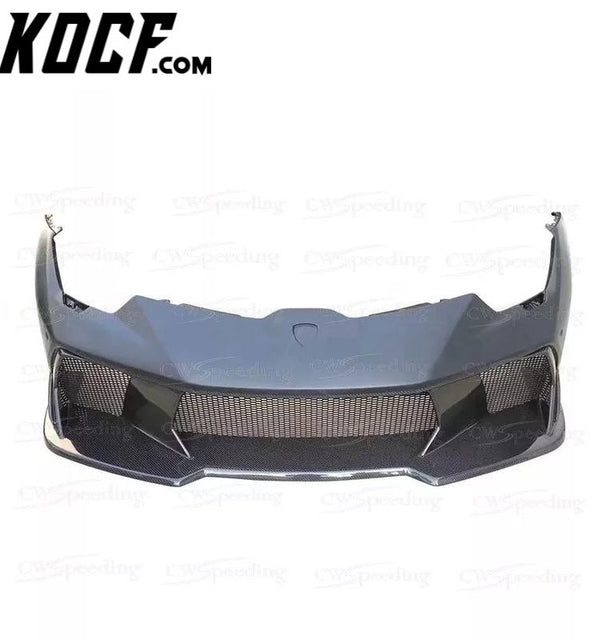 V STYLE HALF CARBON FIBER FRONT BUMPER FOR LAMBORGHINI HURACAN LP610 BODY KIT
