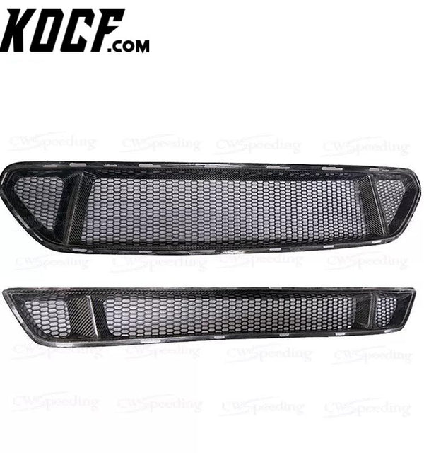 2014-2017 CARBON FIBER FRONT BUMPER GRILLE FRONT GRILL FOR FORD MUSTANG