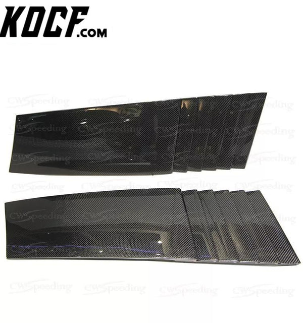 CARBON FIBER REAR ENGINE COVER VENTS FOR 2008-2014 LAMBORGHINI GALLARDO LP550 LP560 LP570