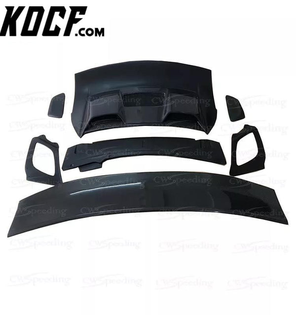 CARBON FIBER REAR SPOILER REAR WING FOR 2018 PORSCHE 991 GT2 RS