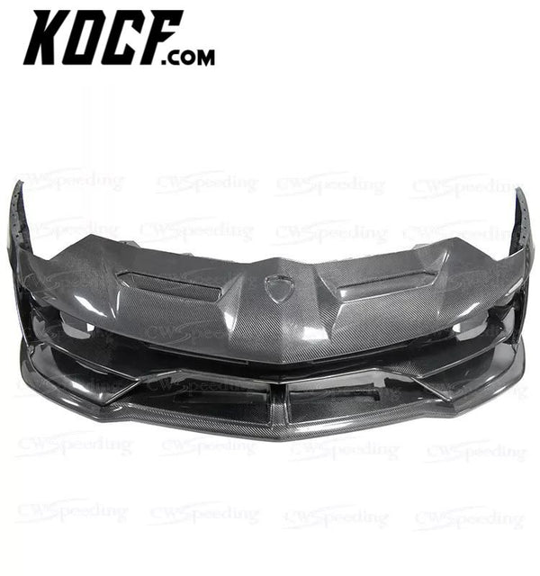 SVJ STYLE CARBON FIBER FRONT BUMPER FOR 2011-2015 LAMBORGHINI AVENTADOR LP700-4 LP720 LP750