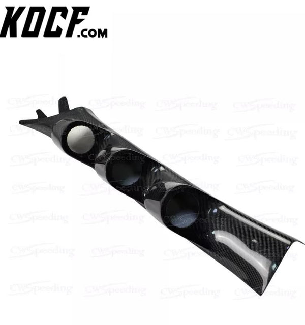 CARBON FIBER A-PILLAR 3 GAUGE POD HOLDER FOR 2008 HYUNDAI GENESIS COUPER