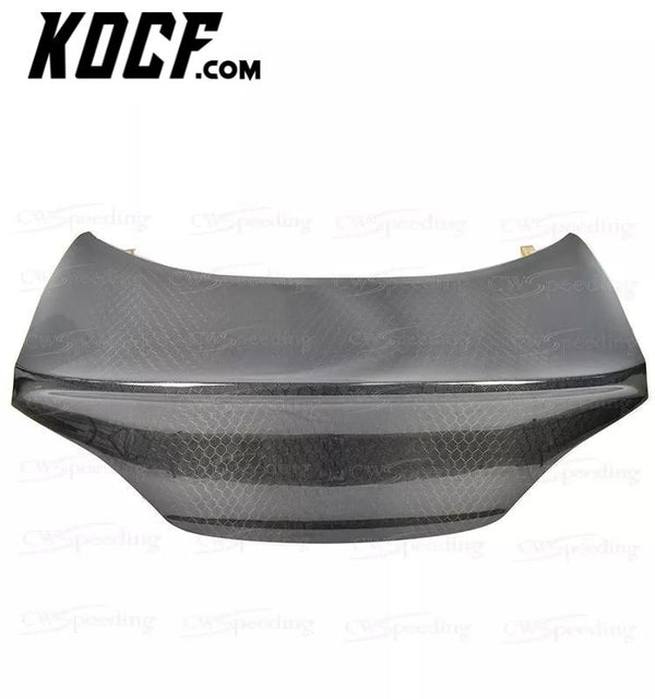 CUSTOMIZED 2008 CLS STYLE HONEYCOMB CARBON FIBER REAR TRUNK LID BOOT LID FOR HYUNDAI GENESIS COUPE BODY KIT